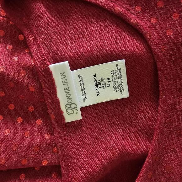 Bonnie Jean Girls' Red Polka Dot Dress - Picture 3 of 3